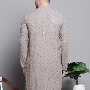 Golden Aura Brocade Kurta