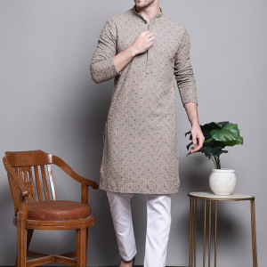 Golden Aura Brocade Kurta