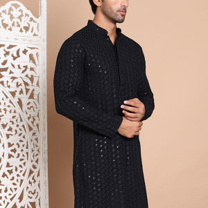 Maharaja Cream Designer Kurta Set