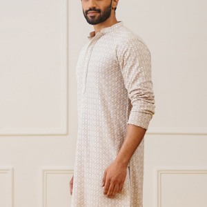 Azure Cotton Comfort Kurta