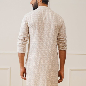 Azure Cotton Comfort Kurta